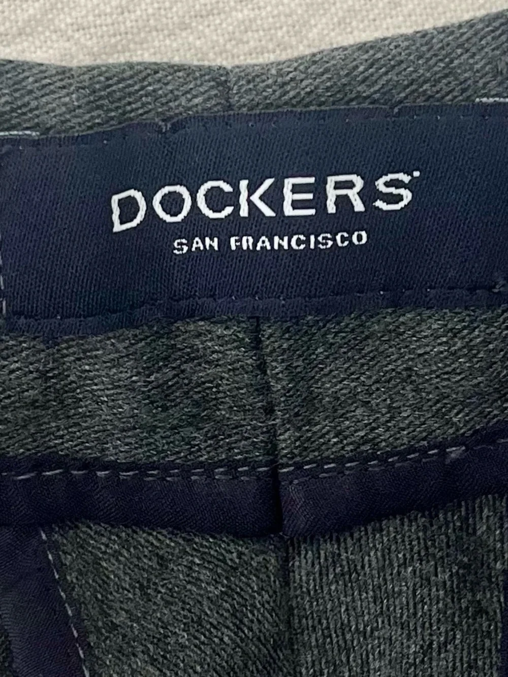 Dockers Mens Pleated Front Classic Fit Pants 38x29 Grey Grandpacore Preppy